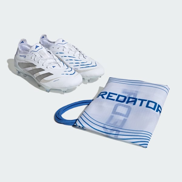 adidas Predator Elite Firm Ground Cleats - White | Free
