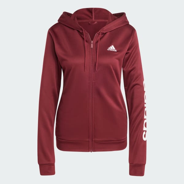 Womens adidas burgundy tracksuit online