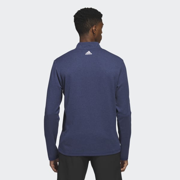 Blue 3-Stripes Quarter-Zip Pullover