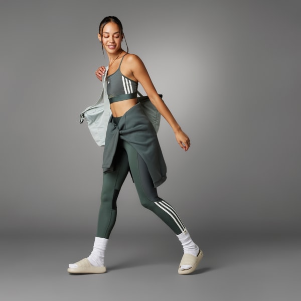 adidas Hyperglam Shine Bralette - Grey, Women's Training