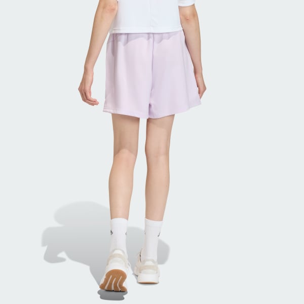 Purple HOUSE OF TIRO X COMMON GOAL SATIN SHORTS