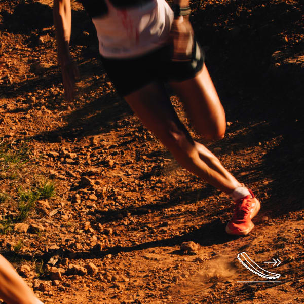 Orange Terrex Agravic Speed Ultra Trailrunning-Schuh