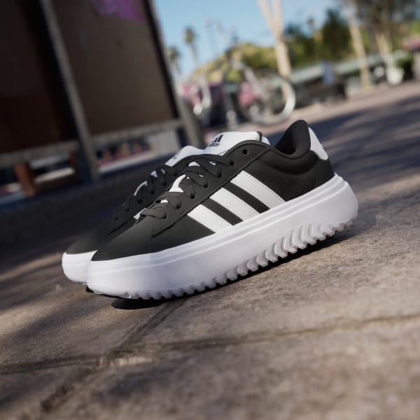 Adidas originals grises plataforma top