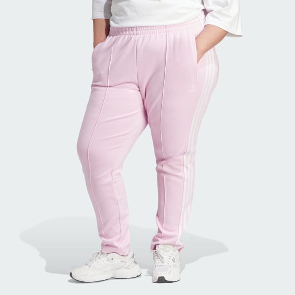 adidas Pants Lifestyle Adicolor US Track Pink (Plus | Women\'s | SST - adidas Size)