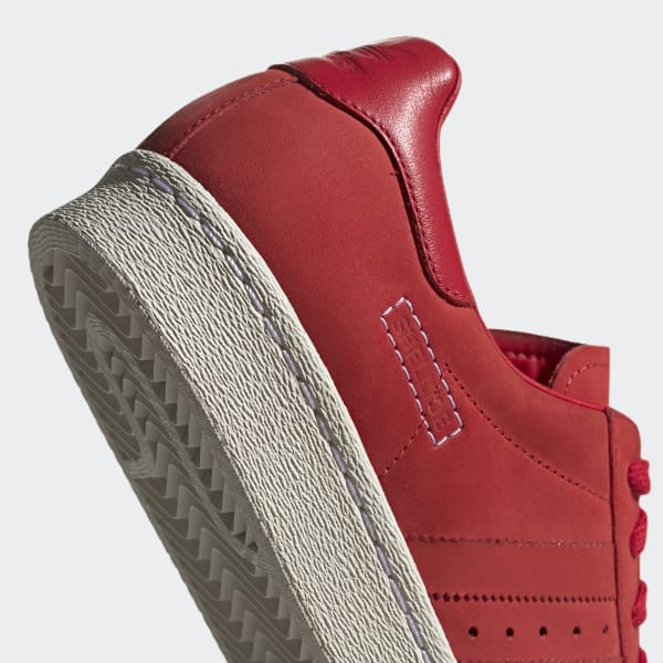 Adidas original superstar deals 80s rouge