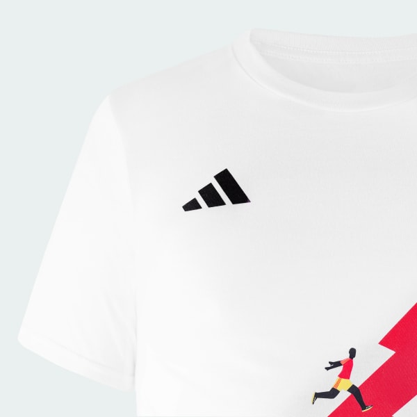 Blanco Polo de Evento de Running Maratón Lima