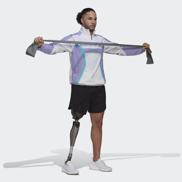 White Training Quarter-Zip Top E7212