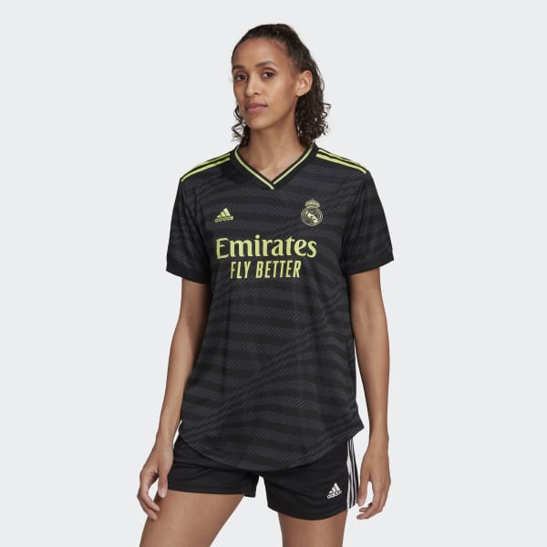 Zwart Real Madrid 22/23 Authentiek Derde Voetbalshirt ZR267
