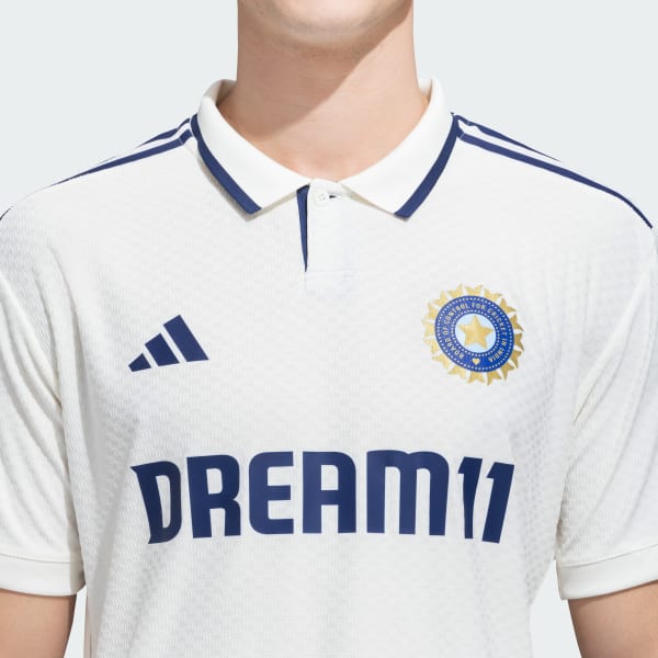 adidas India Cricket Test Match 2025 Jersey White adidas India