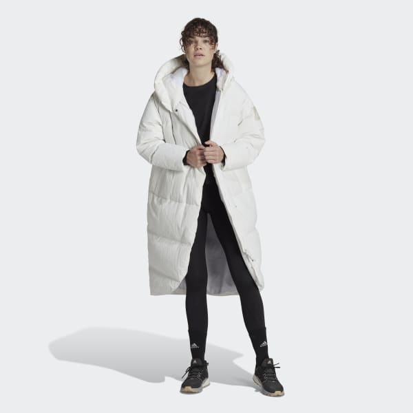 Bianco Cappotto imbottito Big Baffle UB164