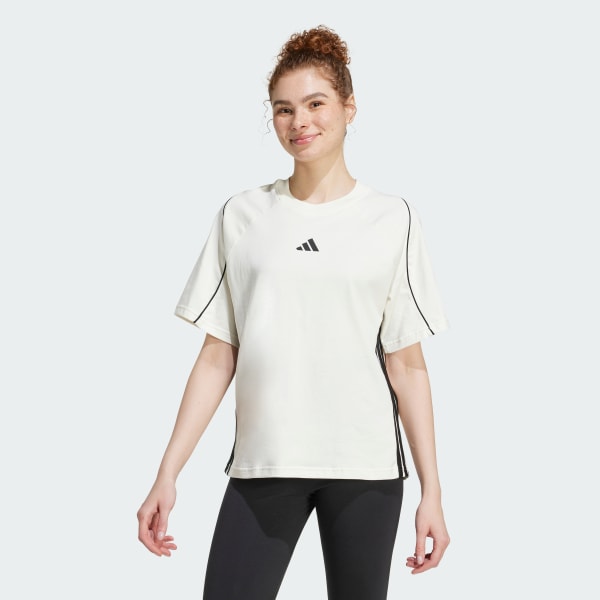 White Stadium 3-Stripes Tee