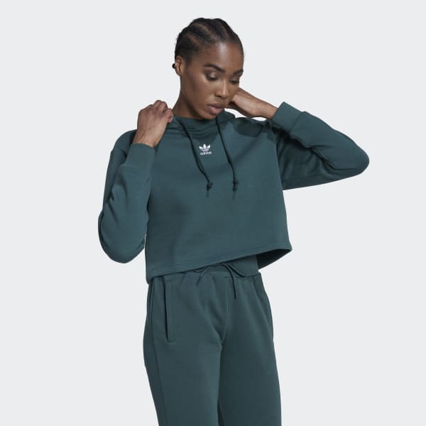 Forbløffe tackle historie adidas Adicolor Essentials Crop Fleece Hoodie - Green | Women's Lifestyle |  adidas US