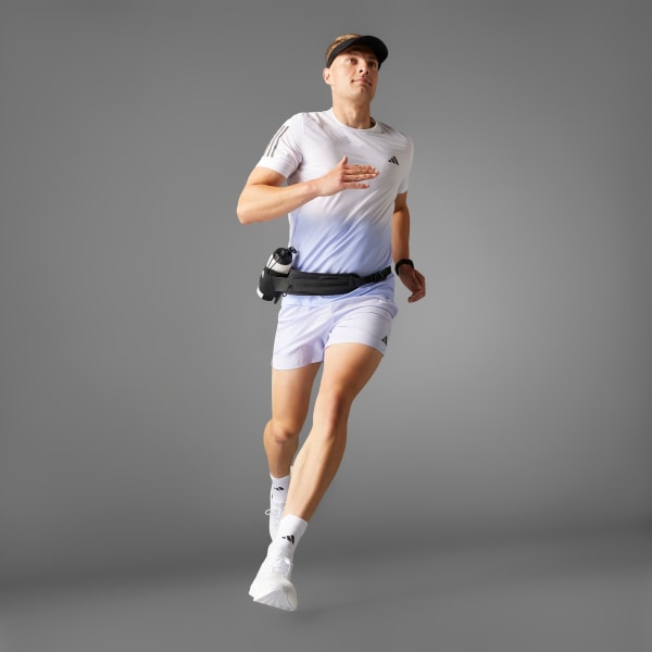 Branco Camiseta Own the Run CLIMACOOL Colorblock