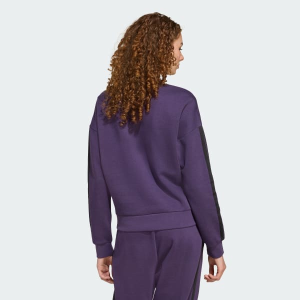 Essentials 3-Stripes Fleece Sweatshirt