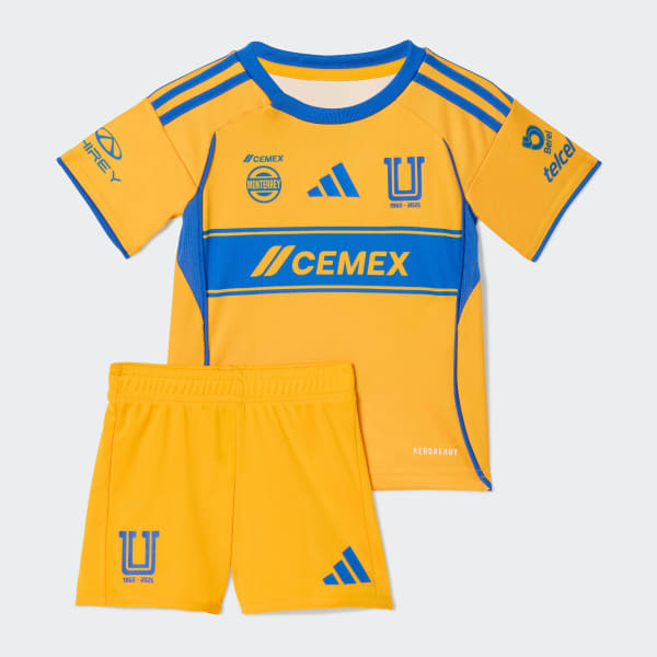 Amarillo Uniforme Local Bebé Tigres UANL 25/26