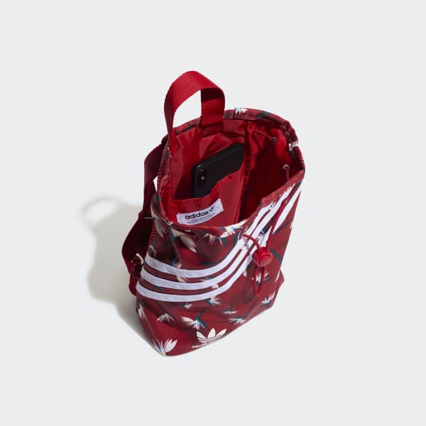 Red Thebe Magugu Mini Bucket Backpack