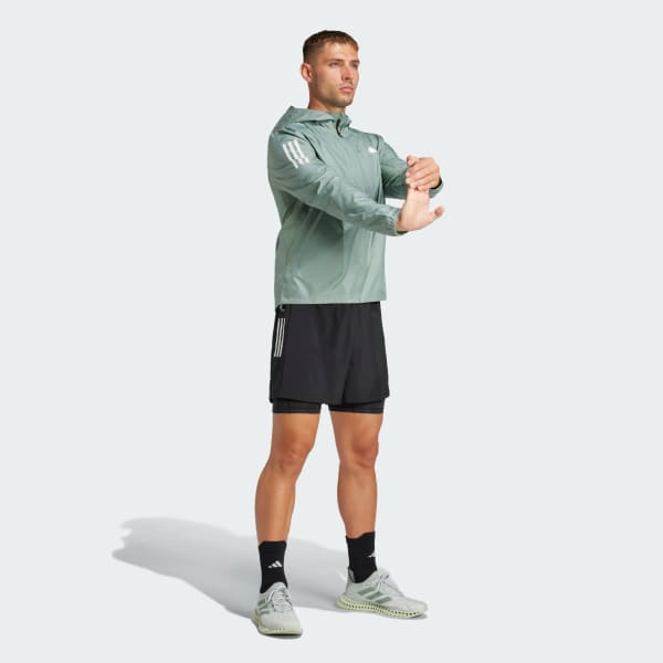 สีเขียว เสื้อแจ็คเก็ต Own The Run