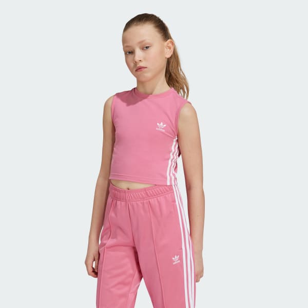 adidas Adicolor Crop Tank Top Kids Pink adidas Singapore