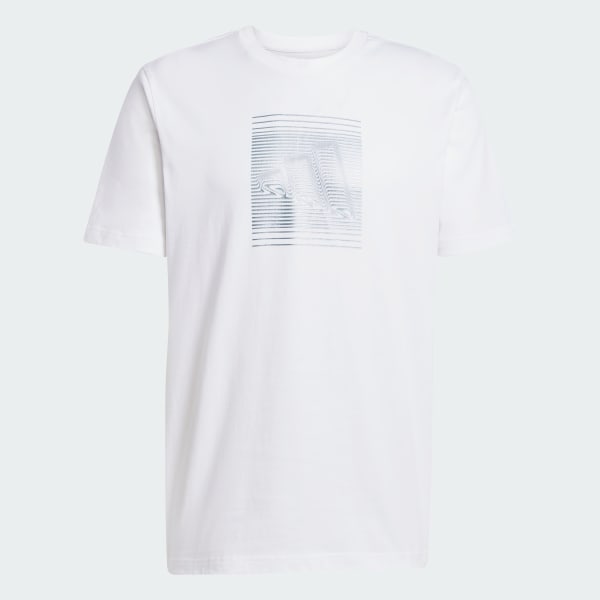 Blanco Camiseta Tech Metallic Graphic