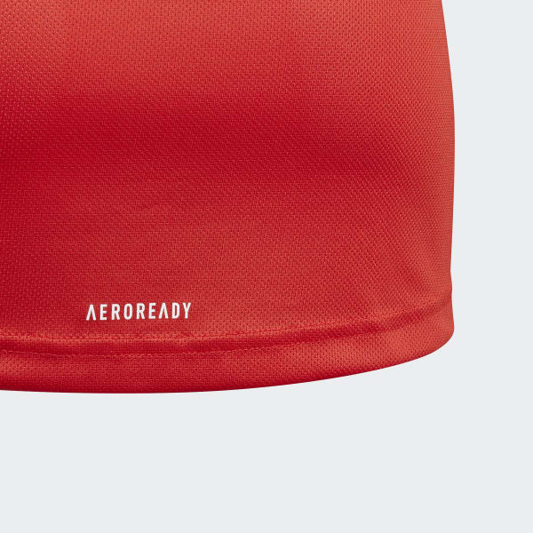 Red AEROREADY DESIGNED TO MOVE BIG LOGO T-Shirt