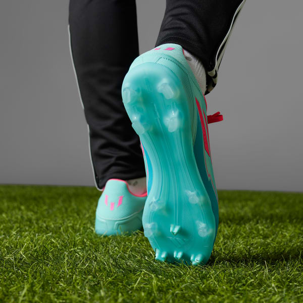 adidas F50 League Messi Firm/Multi-Ground Cleats - Turquoise