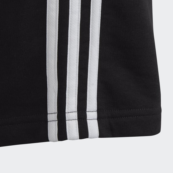 Black Essentials 3-Stripes Shorts