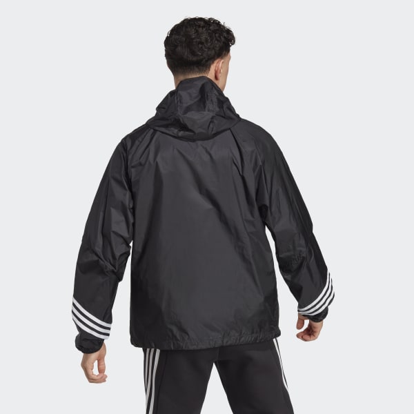 adidas WIND.RDY Hooded Anorak - Black | Free Delivery | adidas UK