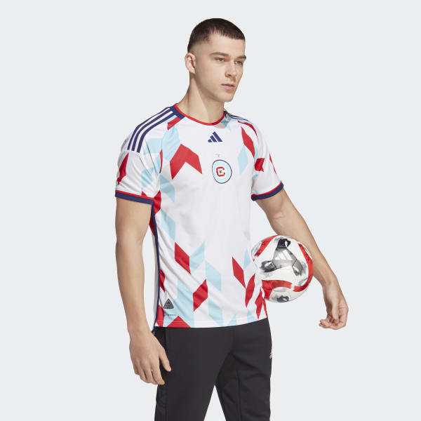 Men's Adidas White Chicago Fire 2023 A Kit for All Authentic Jersey Size: Small