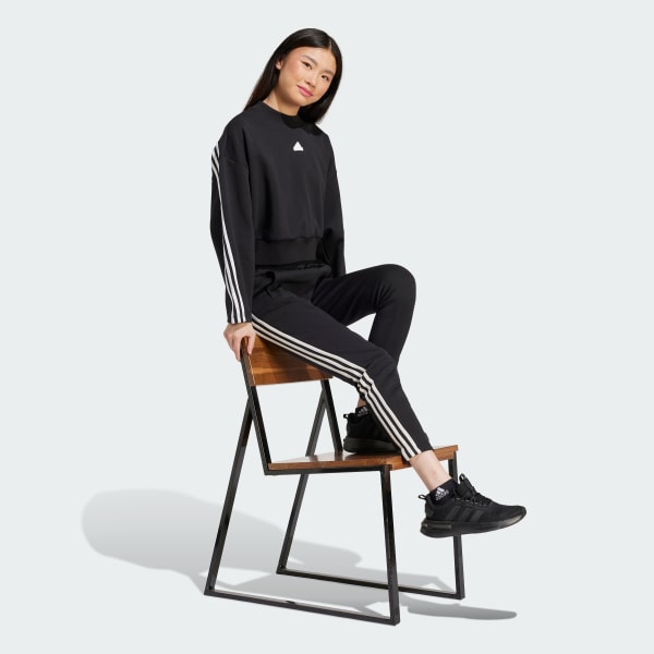 Black Future Icons 3-Stripes Sweatshirt