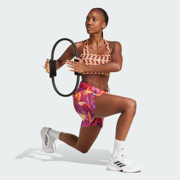 zltá Športová podprsenka adidas x FARM Rio Medium-Support