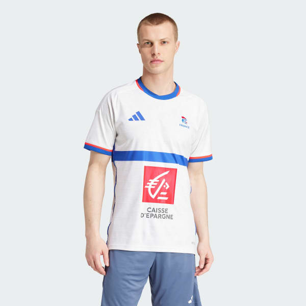 Bialy Koszulka Team France Handball