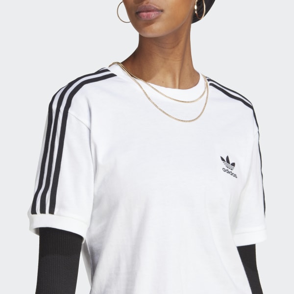 Bianco T-shirt adicolor Classics 3-Stripes