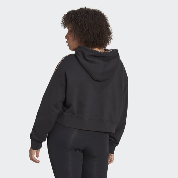 Svart Hoodie Logo (Plus Size) WU176