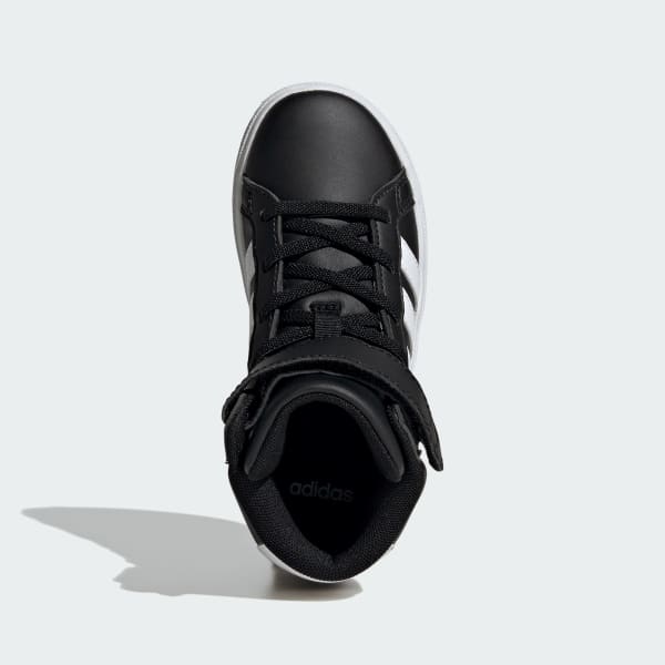 Black Grand Court Mid Shoes Kids