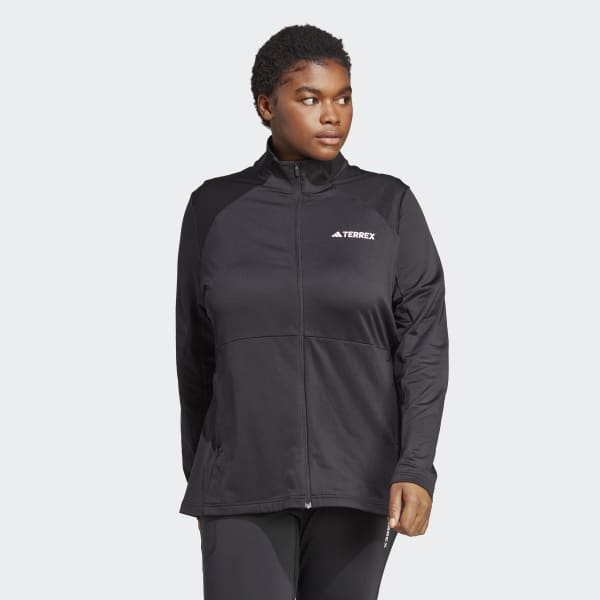 adidas TERREX Multi Fleecejacke – Große Größen - Schwarz | adidas ...