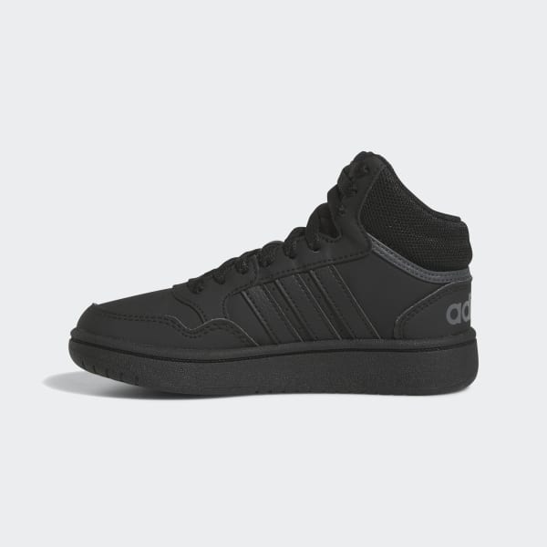 Baskets Grises Fille Adidas Hoops Mid 2.0 K