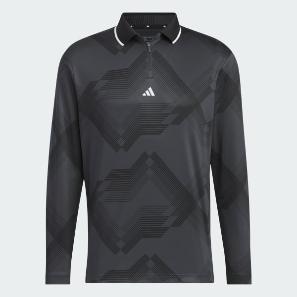 Xam Áo Polo Họa Tiết Dài Tay