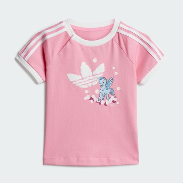 Pink adidas originals t shirt store