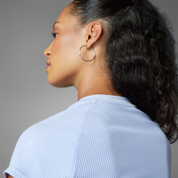 Violet T-shirt côtelé Hyperglam