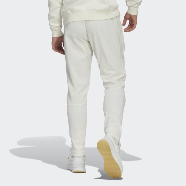Hvid 3-Stripes Cuffed bukser M9998
