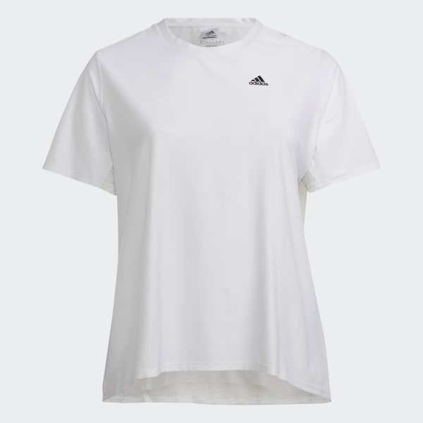 Weiss Runner T-Shirt – Große Größen TV568