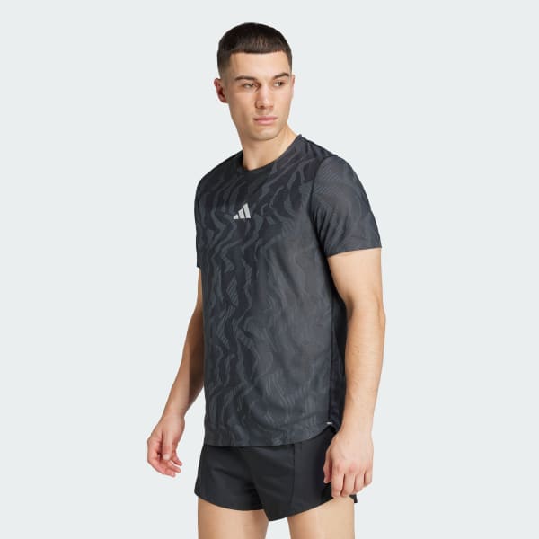 Black Ultimate Running Engineered CLIMACOOL+ Tee