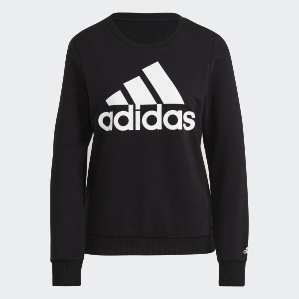 Mountaineer uformel høj adidas Essentials Relaxed Logo Sweatshirt - Black | adidas US