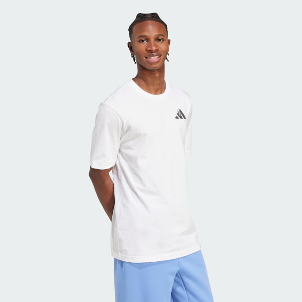 Hvit Yay Sports Verbiage Graphic T-Shirt