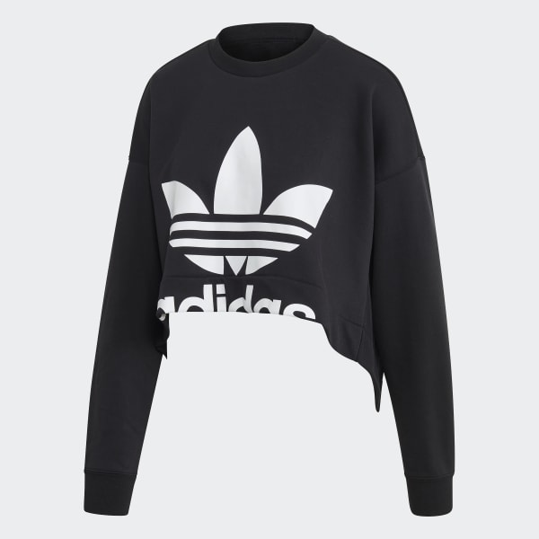 adidas Back Cutout Sweatshirt - Black 