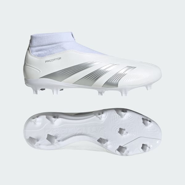 adidas Predator League Laceless Firm Ground Football Boots - White ...
