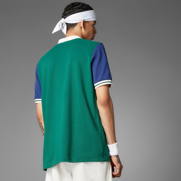 Green adidas Heritage Tennis Polo Shirt
