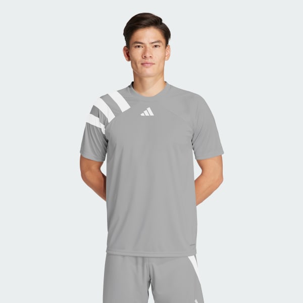 Maglia adidas grigia new arrivals