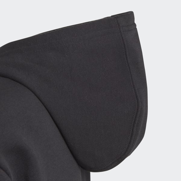 Adidas adicolor black cropped hoodie sales