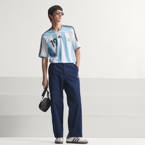 สีขาว เสื้อฟุตบอลชุดเหย้า Argentina 2006 Messi